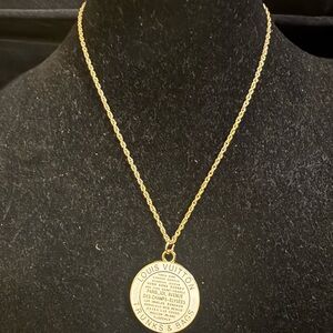 Brand new upcycled Louis Vuitton white trunks & bags Pendant Necklace